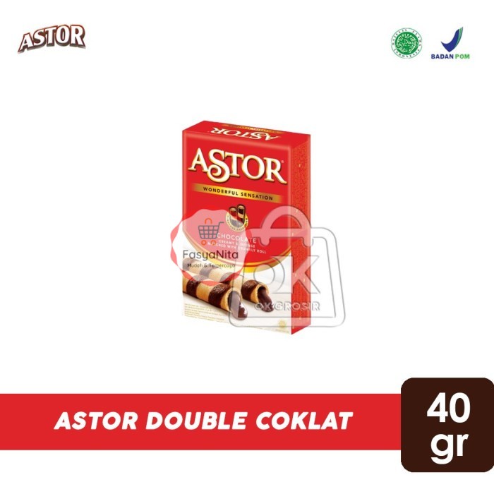 

Wafer Astor Double Coklat / Wafer Stick Coklat (40 gr) - FasyAnita Mart Denpasar
