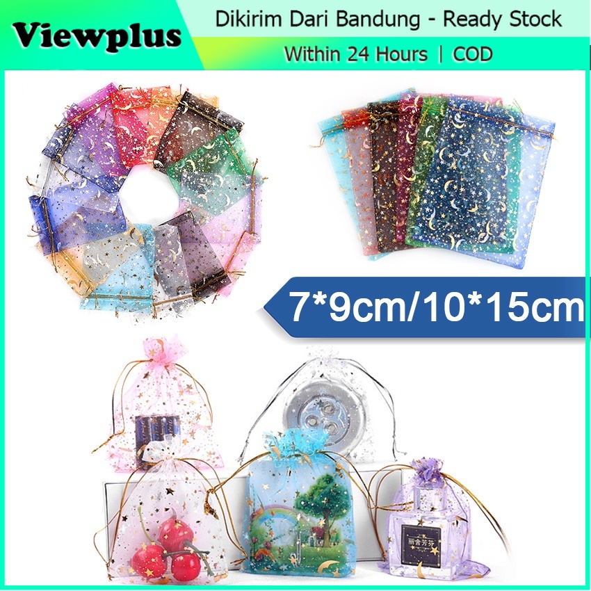 

10Pcs KANTONG SERUT ORGANZA /Kantong Tile Souvenir Bag Parcel Souvenir