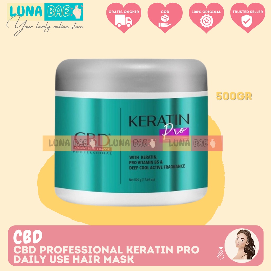 CBD Professional Keratin Pro Daily Use Hair Mask (Masker Rambut/Treatment) 500gr bpom ORIGINAL