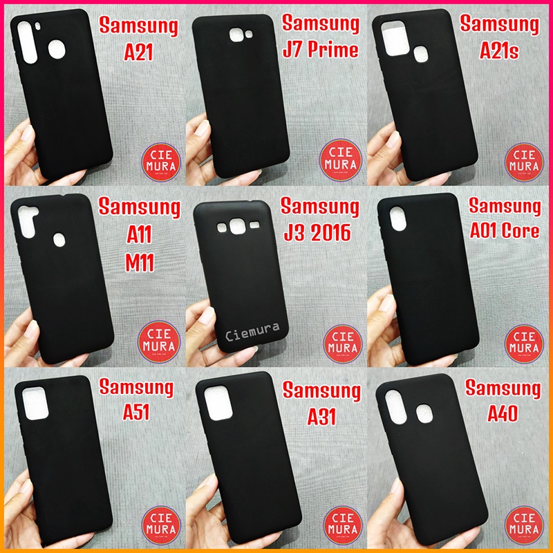 CIE Softcase Hitam Samsung J4 J4+J6+ J1 ACE J2 PRO J3 J5 J6 PRIME CORE PLUS J7 DUO J8 2018 J310 V V+