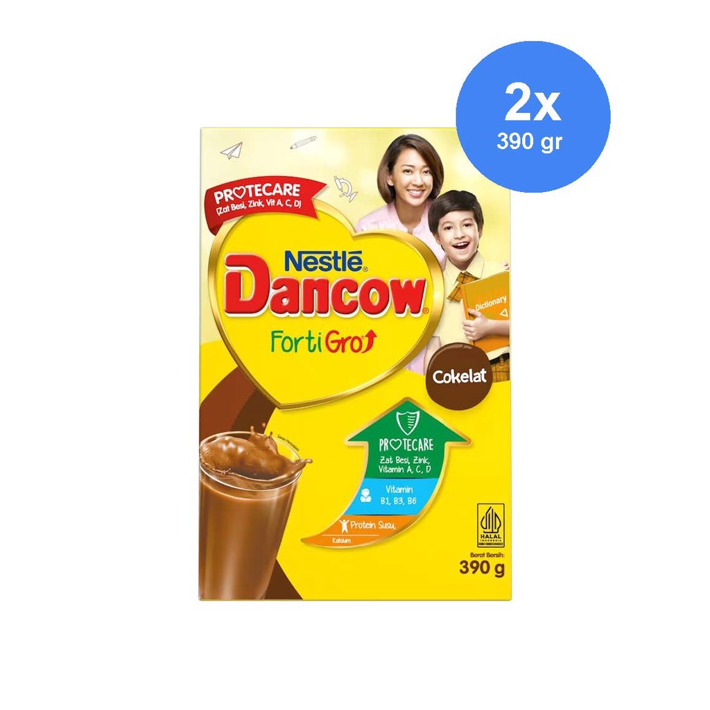 

DANCOW Fortigro Coklat Susu Bubuk Susu Anak 390g x 2