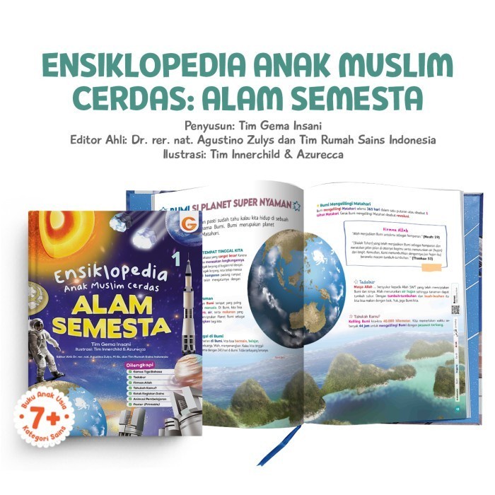 Buku Alam Semesta - Ensiklopedia Anak Muslim Cerdas - Ensiklopedi Sains Enslikopedia Bocah Enslikope