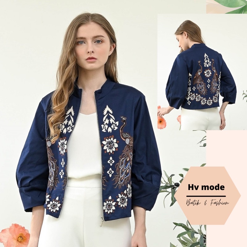 Jaket Batik Wanita - OUTER - 135JM - JAKET BOMBER