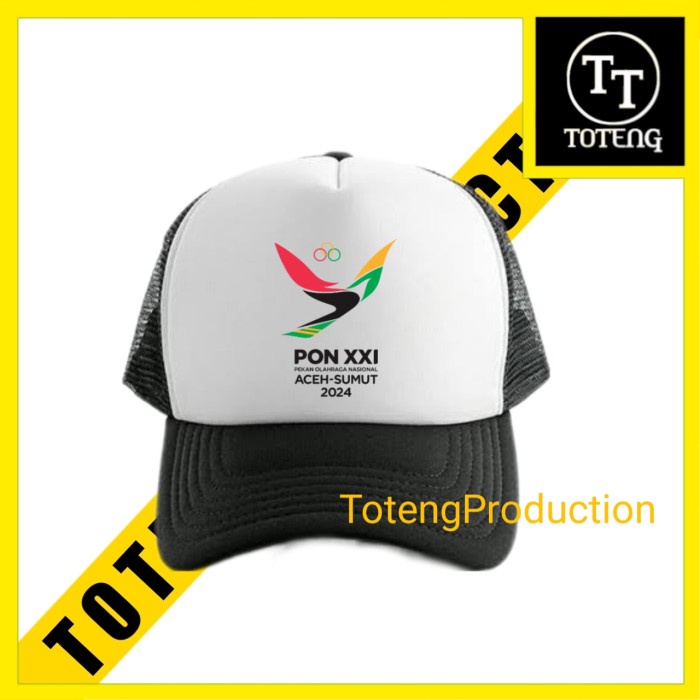 topi trucker jaring Baseball Caps hat distro PON 2024 ACEH SUMUT premium pria wanita original murah