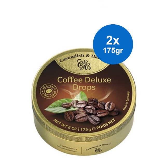 Cavendish Harvey Permen Coffee Deluxe Drops 175 gr x 2