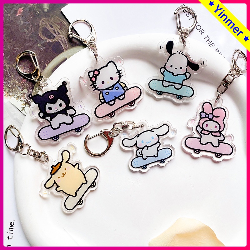 COD✨Gantungan Kunci Akrilik Kartun Anime Pesona tas pasangan-Yinmer