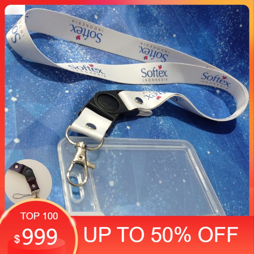

Tali Lanyard SOFTEX Custom / Lanyard id card Karyawan / TALI GANTUNGAN KUNCI GANTUNGAN LEHER GANTUNGAN FLASHDISK GANTUNGAN IDCARD GANTUNGAN NAMETAG GANTUNGAN PODS - TALI LANYARD BEST SELLER BISA COD
