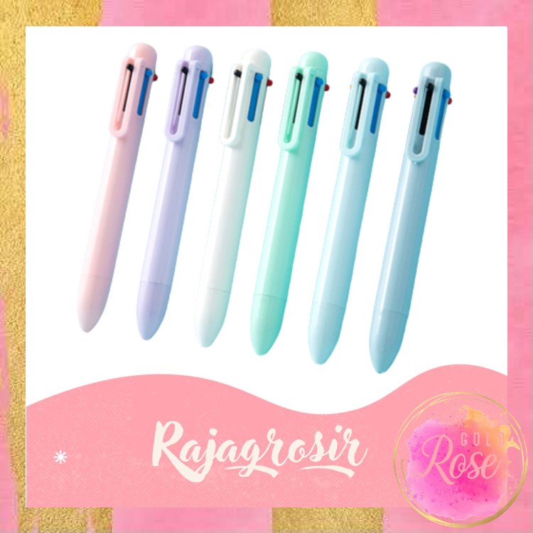 

ℛ - S5979 Pulpen Warna Mekanik Pastel Color / 6 In 1 Warna Pulpen Multicolor / Pulpen Warna Warni / Pulpen Sekolah Multicolor