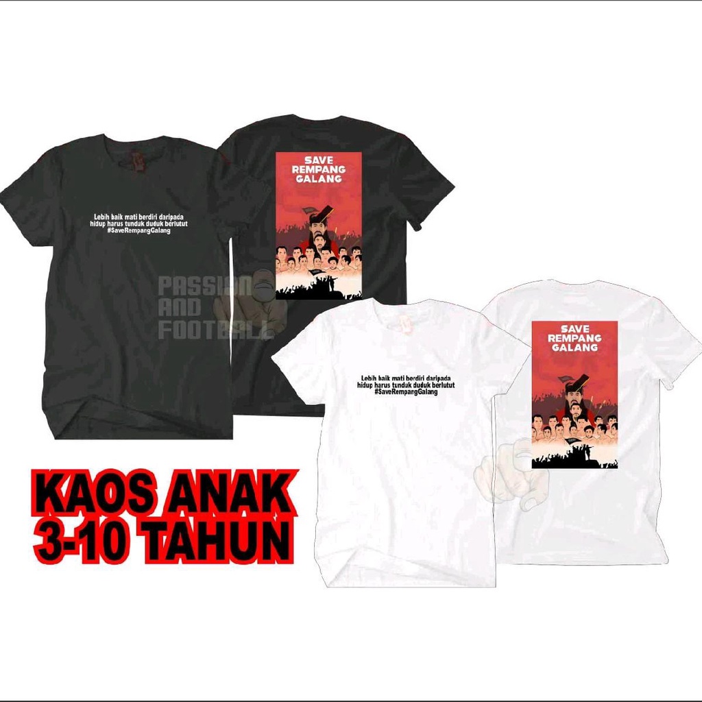 T-SHIRT ANAK SAVE REMPANG GALANG