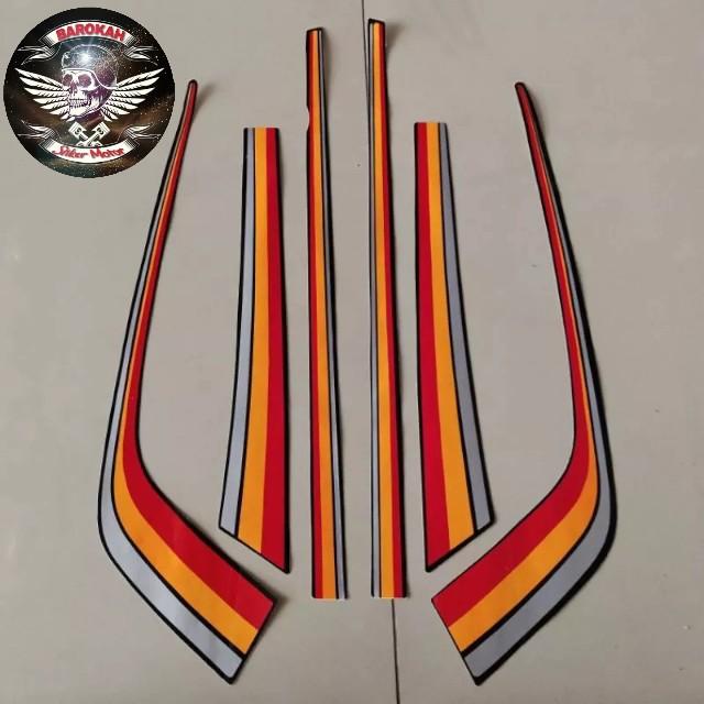 AJS Striping Stiker  List motor honda gl max 1991 1992    Stiker Bisa Cod Full Body Set