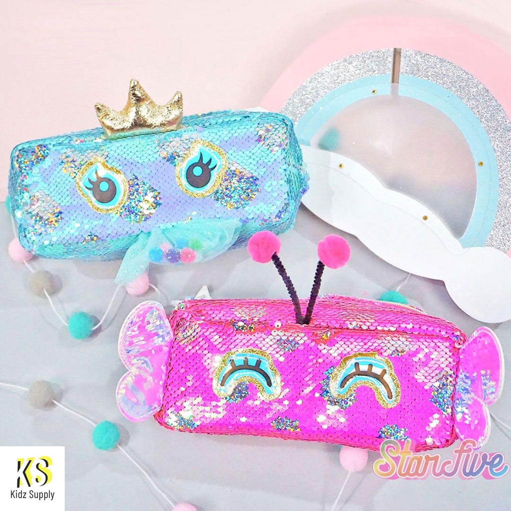 

Tempat Pensil Sequin Anak Perempuan Gambar Unicorn Lucu
