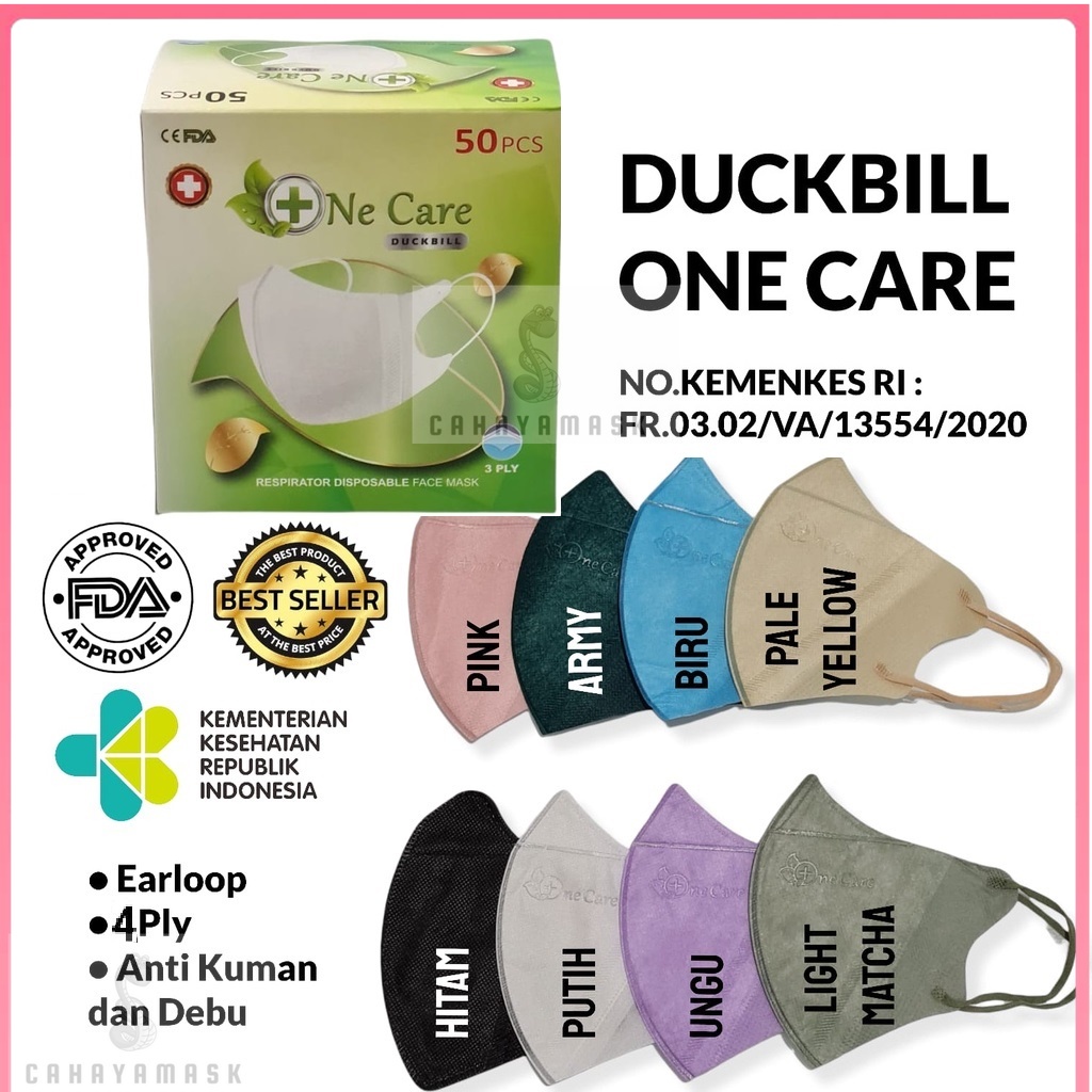 Masker Duckbill 4ply Necare 50pcs