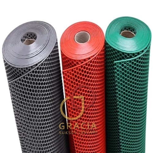 Keset Karpet Anti Slip Kamar Mandi Karpet Wudhu Masjid Hexagon Rol