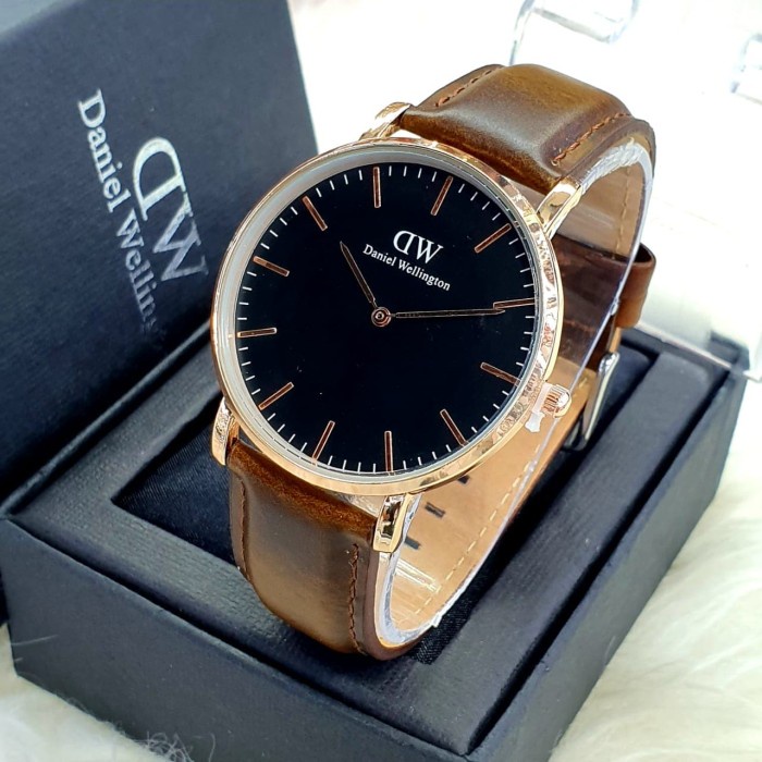 jam tangan dw premium pria kulit asli