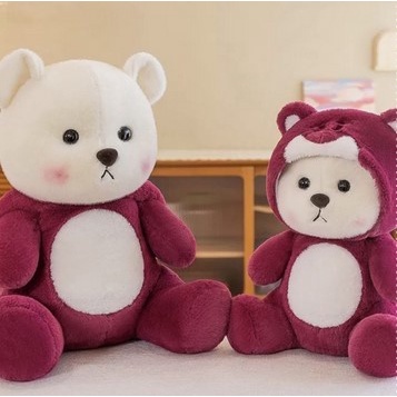 Boneka Lotso Bear Hoodie BESAR Teddy Bear Lotso