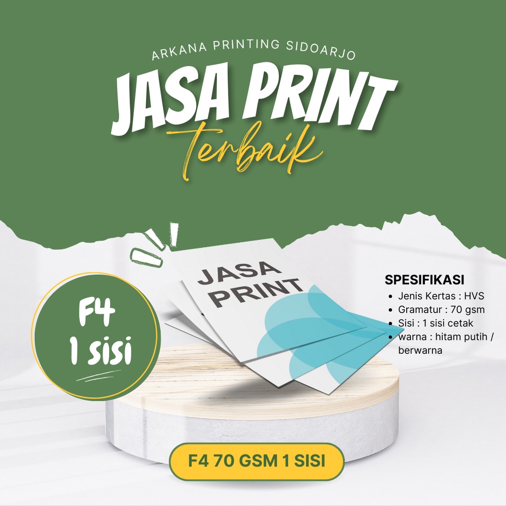 

Print HVS F4 70 / 80 gsm 1 sisi