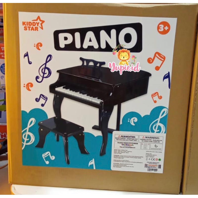kiddy star grand piano 30 keys / mainan piano anak