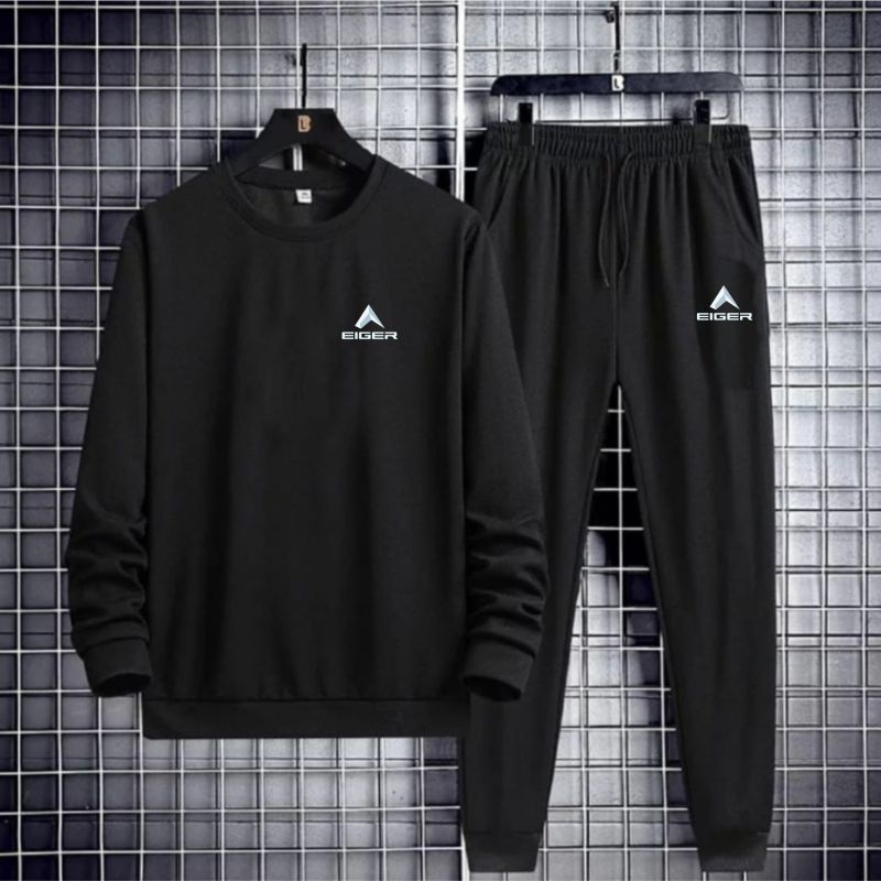 Baju Setelan Sweater Pria EDGEER/ Setelan Celana Joger Dewasa / Pakaian Set Pria Trendy