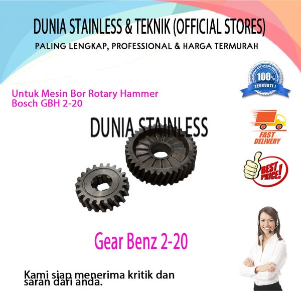 Gear Benz 2-20 gerinda bor tangan alat alat teknik bengkel besi interior bangunan