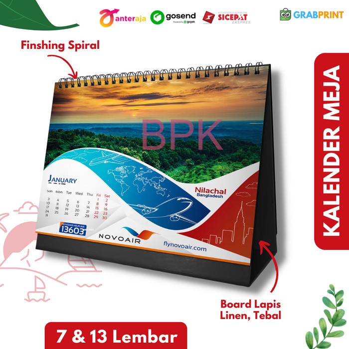 

TERMURAH Kalender Meja Duduk 2023 Custom 15x21 cm 7 dan 13 Lembar - 7 Lembar, 500 pcs