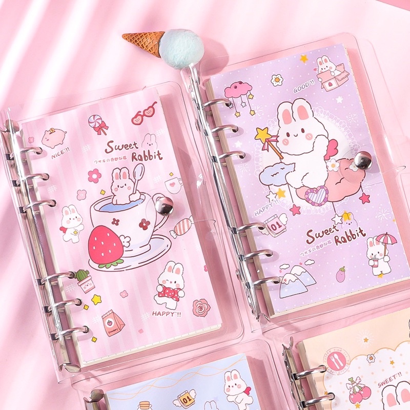 

Notebook/ binder 100pcs halaman / buku diary / jurnal /planner/ agenda plastik