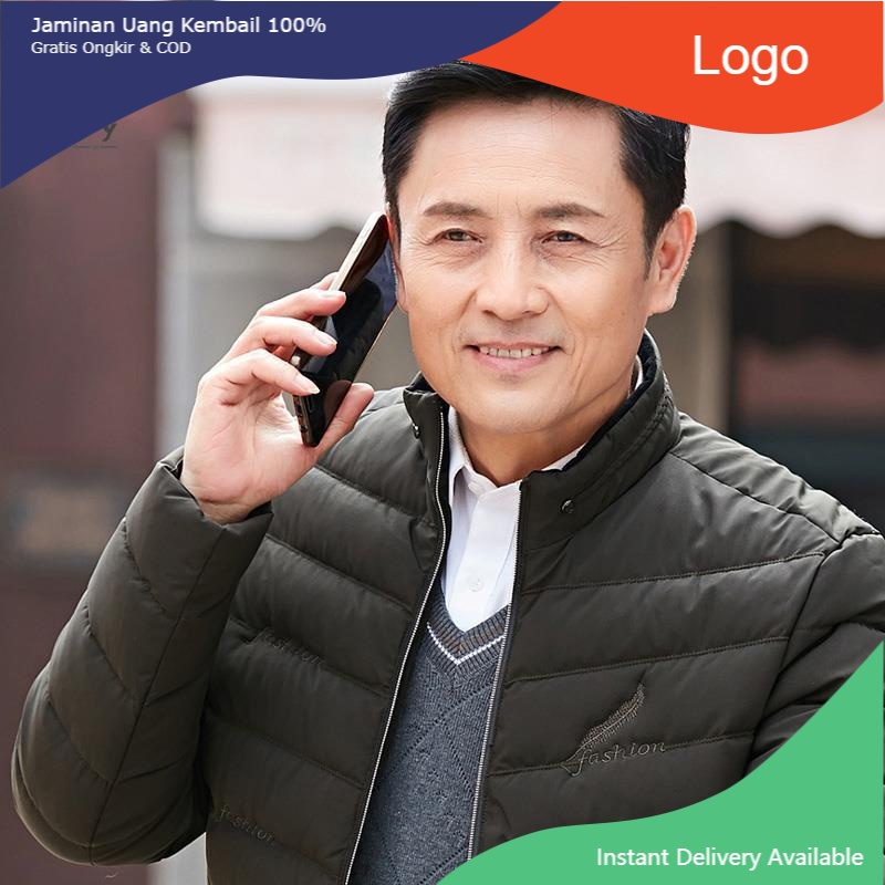 【Free shipping】 【rambut manusia buatan】Setengah Baya dan Orang Tua Wig Pria Rambut Asli Wig Rambut P