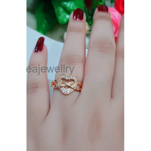 Cincin wanita emas viral anti luntur