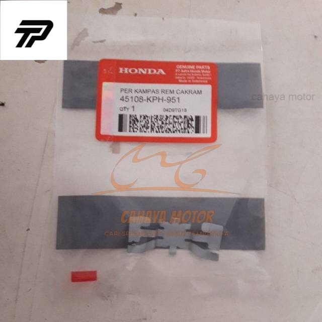 Per kampas rem cakram depan supra kharisma suprax125 atau plat kampas rem depan