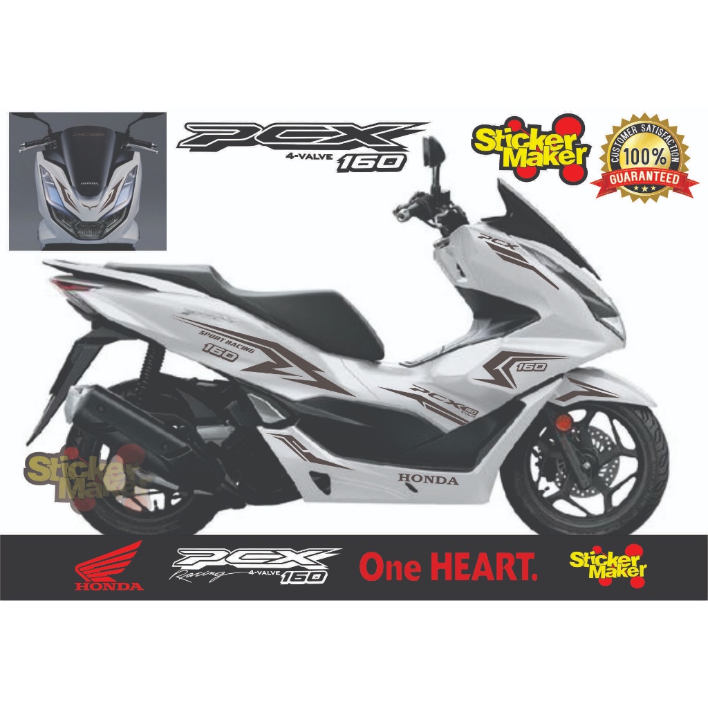 stiker striping pcx 160 aticker cutting honda pcx new 2021/2022/2023