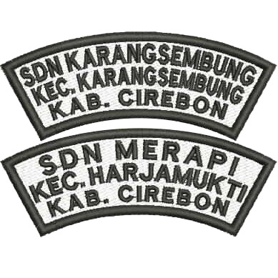 

Bordir Bet Nama // Name Tag // Nama Dada // Papan Nama Bebas Request //Mak 12 Huruf Terbaru Bordir Nama