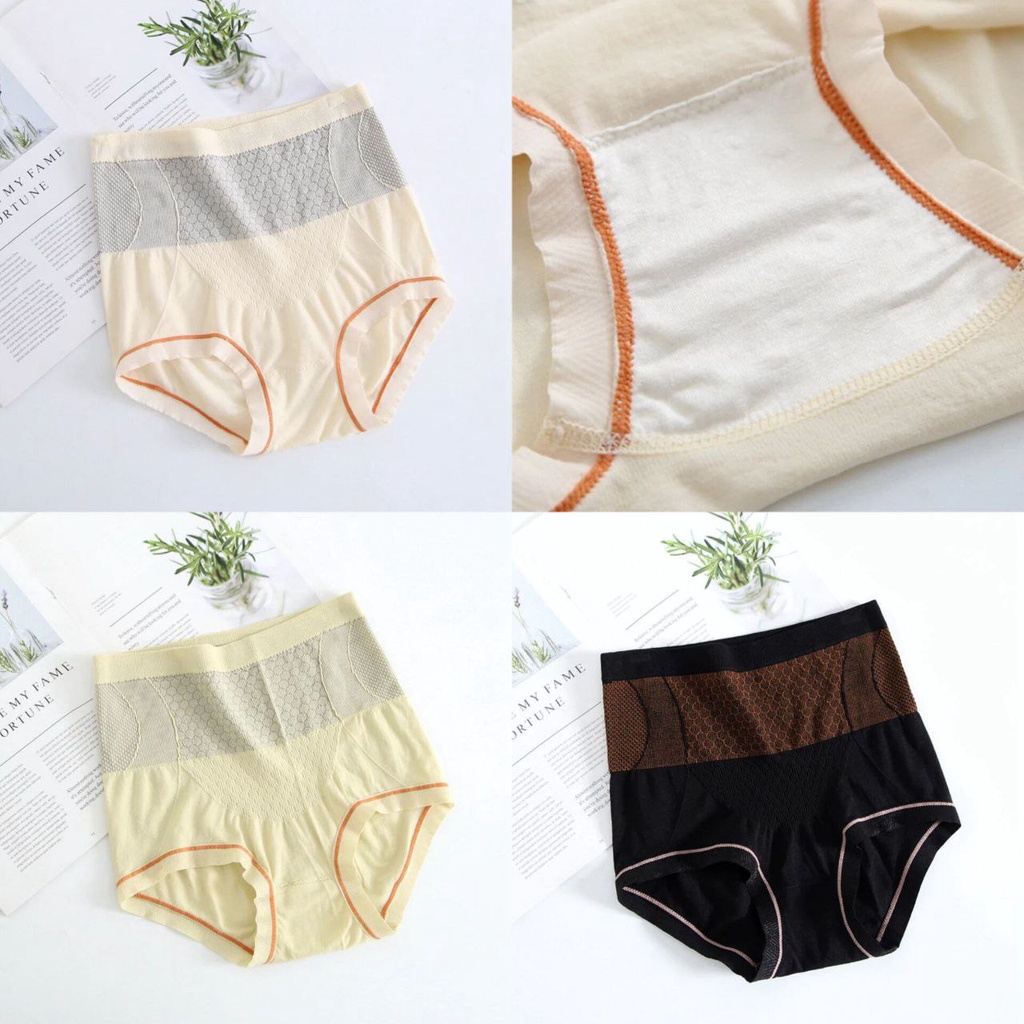 Yolee - Celana Dalam Highwaisht Wanita Anti bakteri CD Wanita Motif  CD87