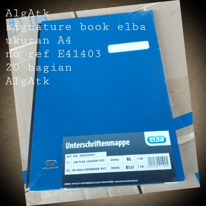 

Signature Book Elba Size A4. No ref E41403