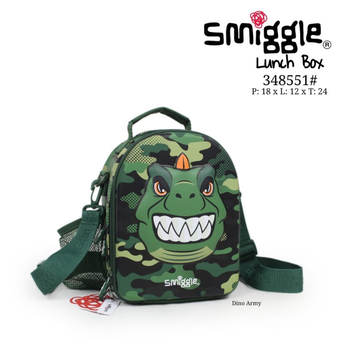 Lunchbag SMIGGLE SLing Lunchbag Tas bekal kotak makan Cat Faraway Uni - DinoGreen348551