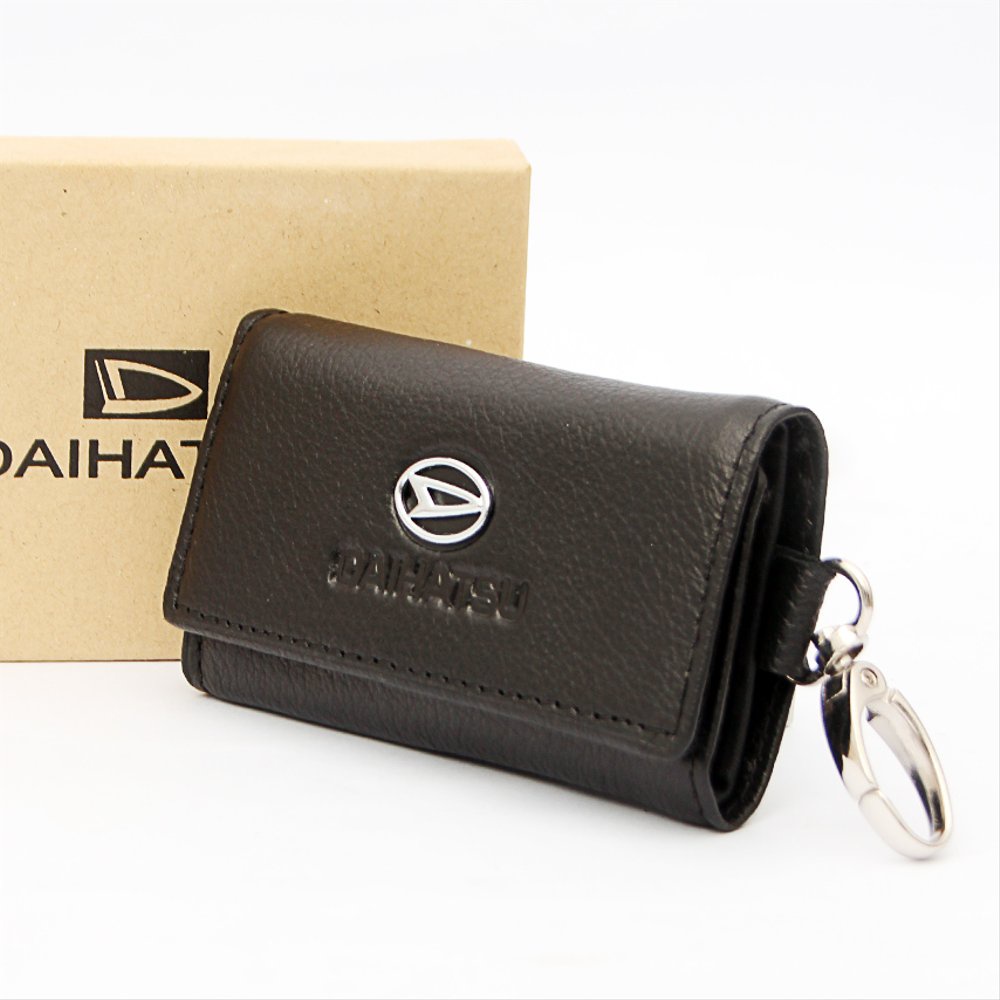 Dompet STNK DAIHATSU - Panjang (100% kulit )-Mobil DAIHATSU Gantungan Kunci Motor STNK Motif Kulit A