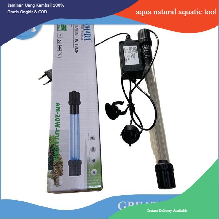 lampu uv aquarium 20 watt ARMADA AM UV 20 WATT 20 W UV LAMP