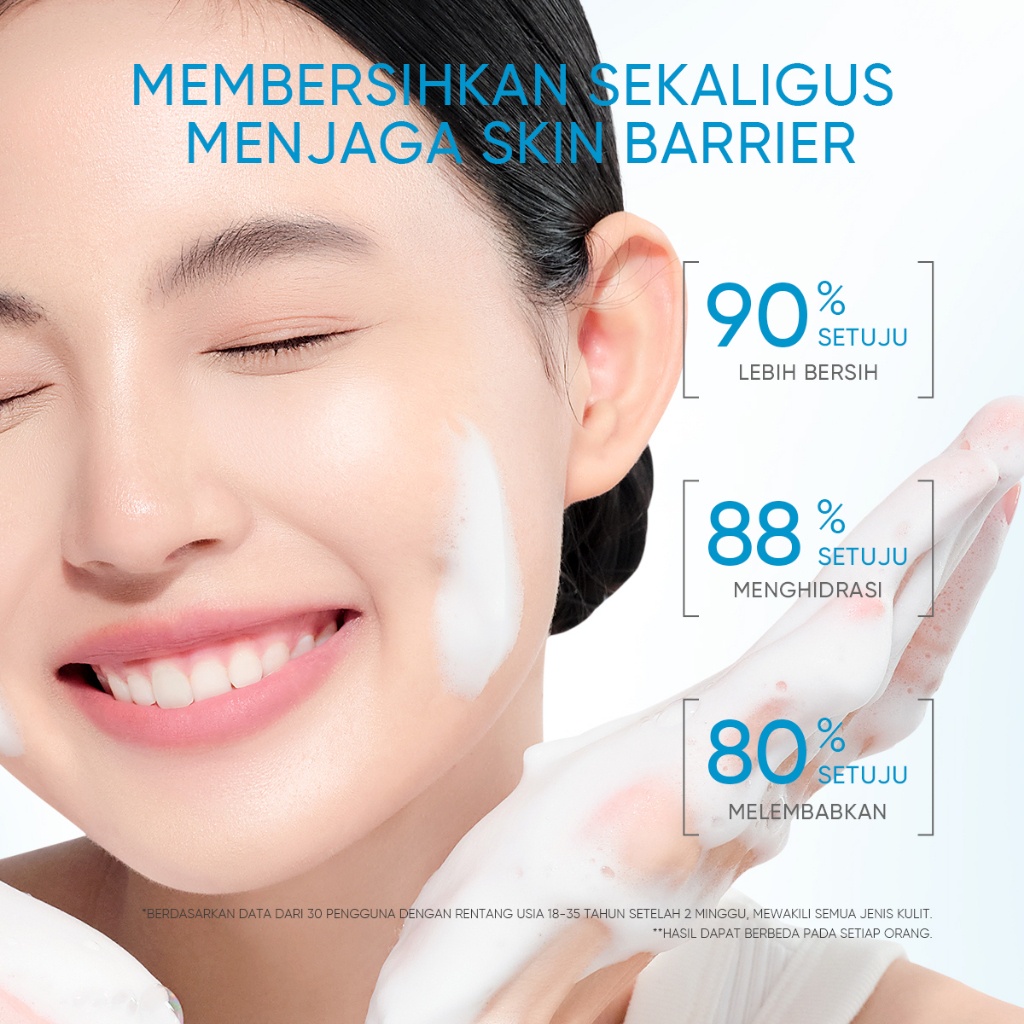 SKINTIFIC - 5X Ceramide Low pH Cleanser Facial Wash Gentle Cleanser For Sensitive Skin 80ml Face Wash Sabun Cuci Muka Pembersih Wajah Pencuci Muka Oil Control