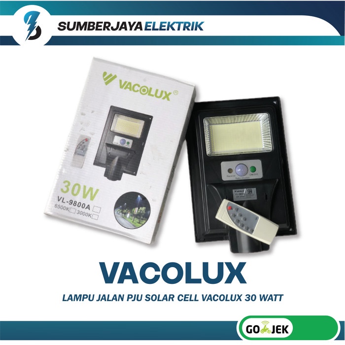 Lampu jalan PJU Solar Cell Vacolux 30 Watt 30W