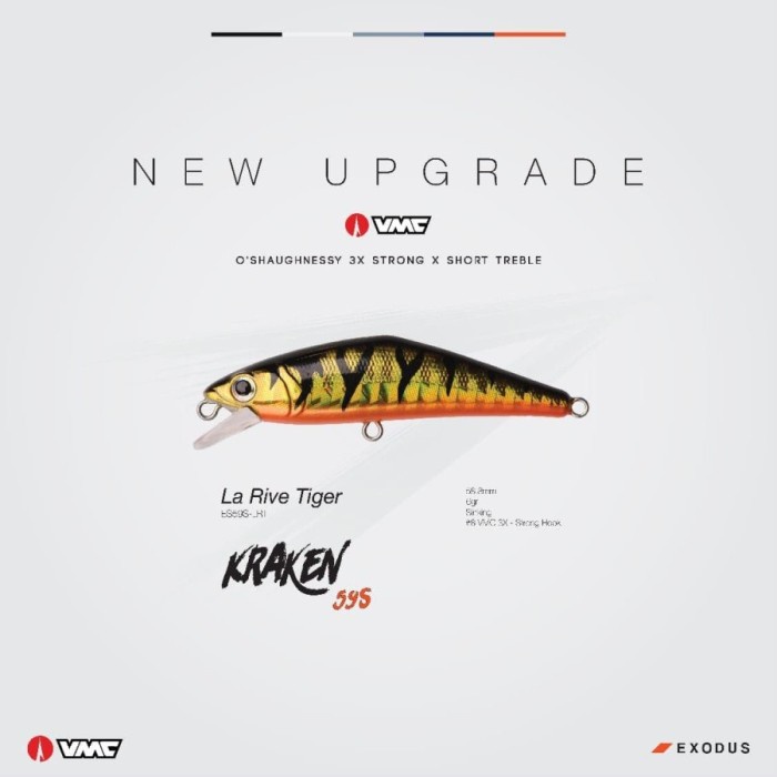 Lure Minnow Exodus Kraken - La Rive Tiger