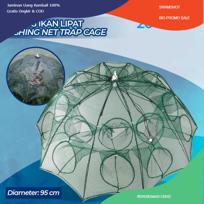 Perangkap ikan Bubu jebakan Ikan udang kepiting lele belut 20 Lubang