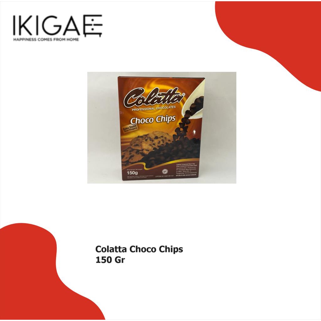 

COLATTA CHOCO CHIPS / DARK COMPOUND CHOCOLATE CHIPS 150 GR