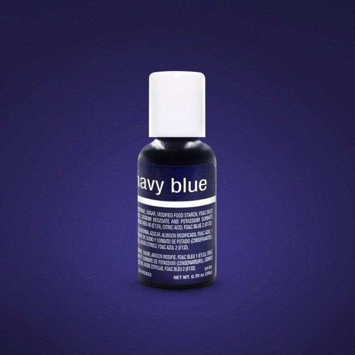 

[Big Sale] Navy Blue Chefmaster Liqua-Gel Food Coloring 20 ml