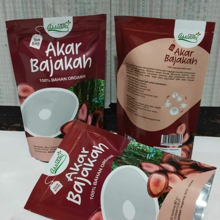 

COD - Akar Bajakah | Teh Celup Akar Bajakah Murni Asslami | Pouch Mengurangi potensi Obesitas, Mencegah penyakit Diabetes, Mempercepat proses penyembuhan Luka, dll