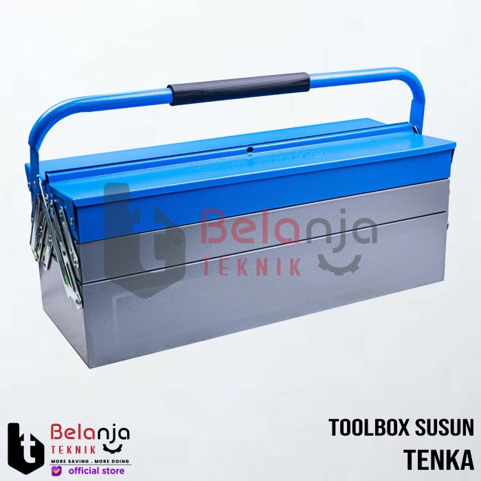 Tenka Toolbox Besi 3 Susun Tool Box Tempat Perkakas Metal 3 Tingkat