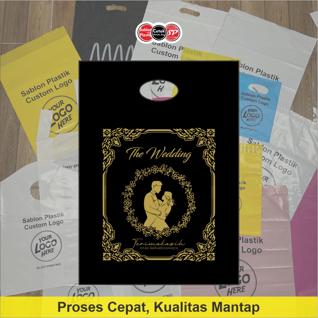 

(Isi 50pcs) Kantong plastik Pernikahan - Plastik Wedding