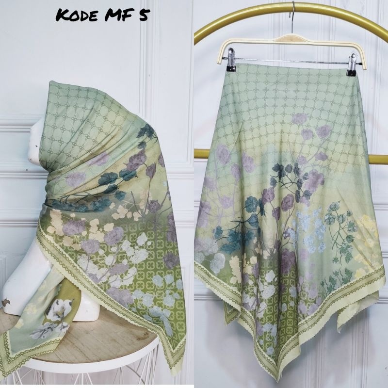 Jilbab Segiempat Motif PREMIUM LC harga GROSIR/ECER