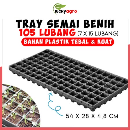 Tray Semai 105 Lubang Benih Bibit  Tebal