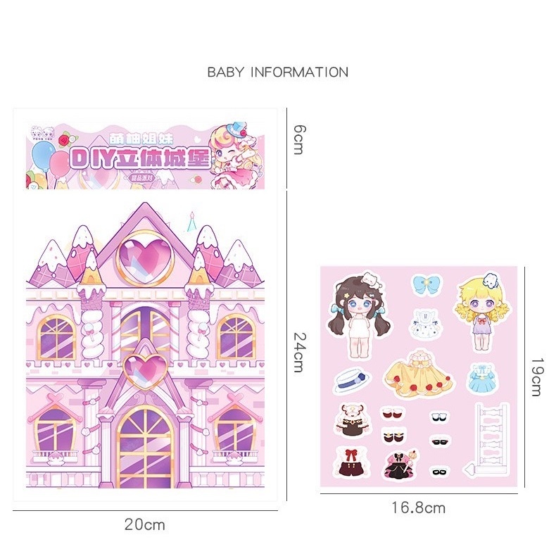 

M439 Mainan Kertas Stiker Kartun Korea Lucu Dekorasi Murah Berkualitas