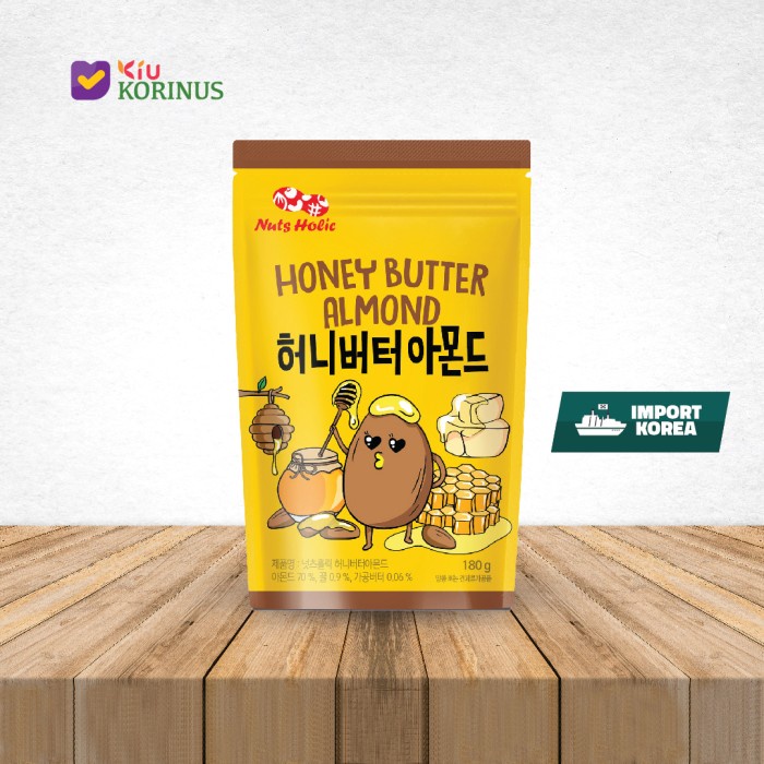 

Nuts Holic Honey Butter Almond 180g / Kacang Almond Rasa Madu Mentega