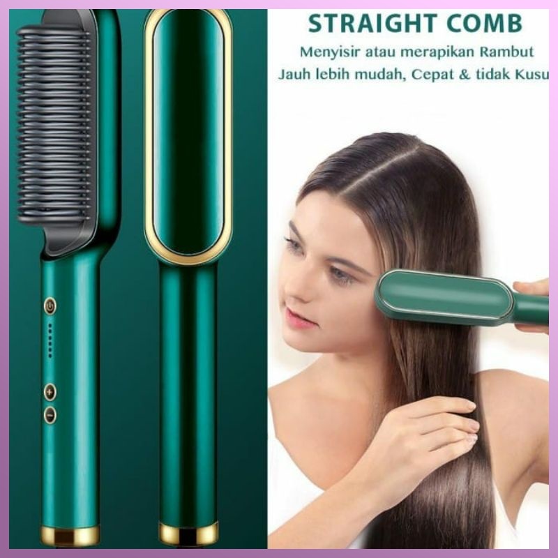 FH909 NEW Sisir Pelurus Rambut Straight Comb Hair Stylist FH909