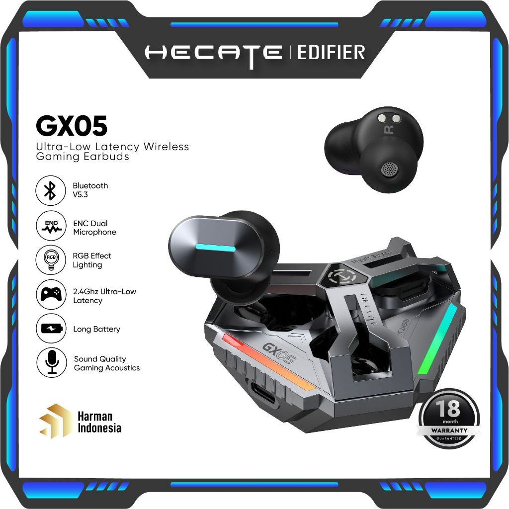 HECATE by Edifier GX05 Ultra-Low Latency Wireless Gaming Earbuds Dual Wireless Mode